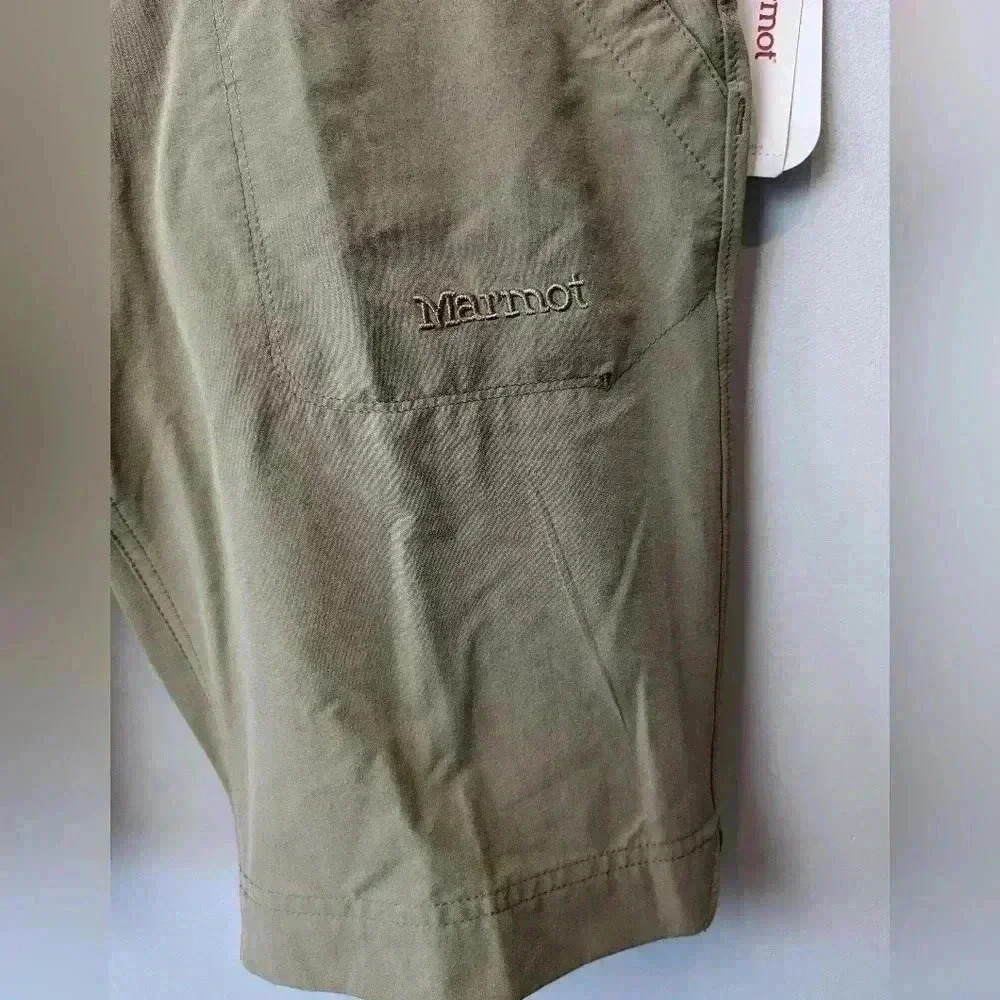 NWT ! MARMOT LOBO's women Short Size 2 Desert Kakhi Upf 50 Nylon Outdoor - Picture 3 of 16